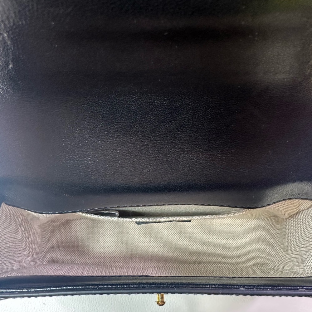 NEW JIMMY CHOO DIAMOND CROSSBODY BLACK LEATHER METAL NWT! - Picture 10 of 12
